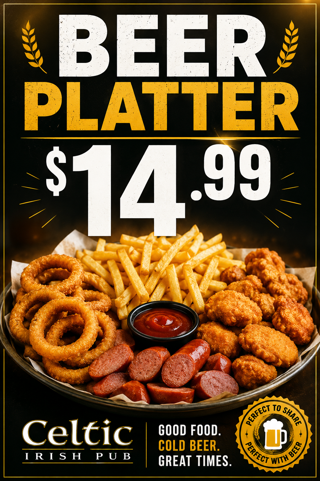 Celtic Irish Pub menu page 4